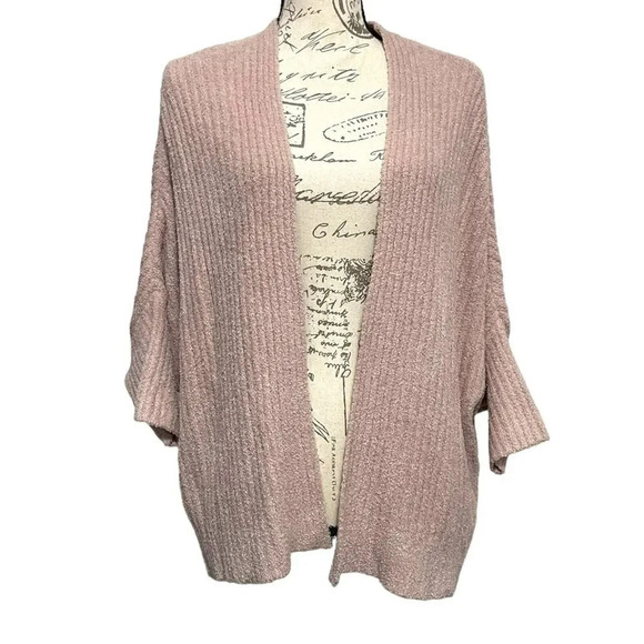 Barefoot Dreams Cozychic Lite Shrug Open Front Cardigan Size S/M Soft - Picture 2 of 8